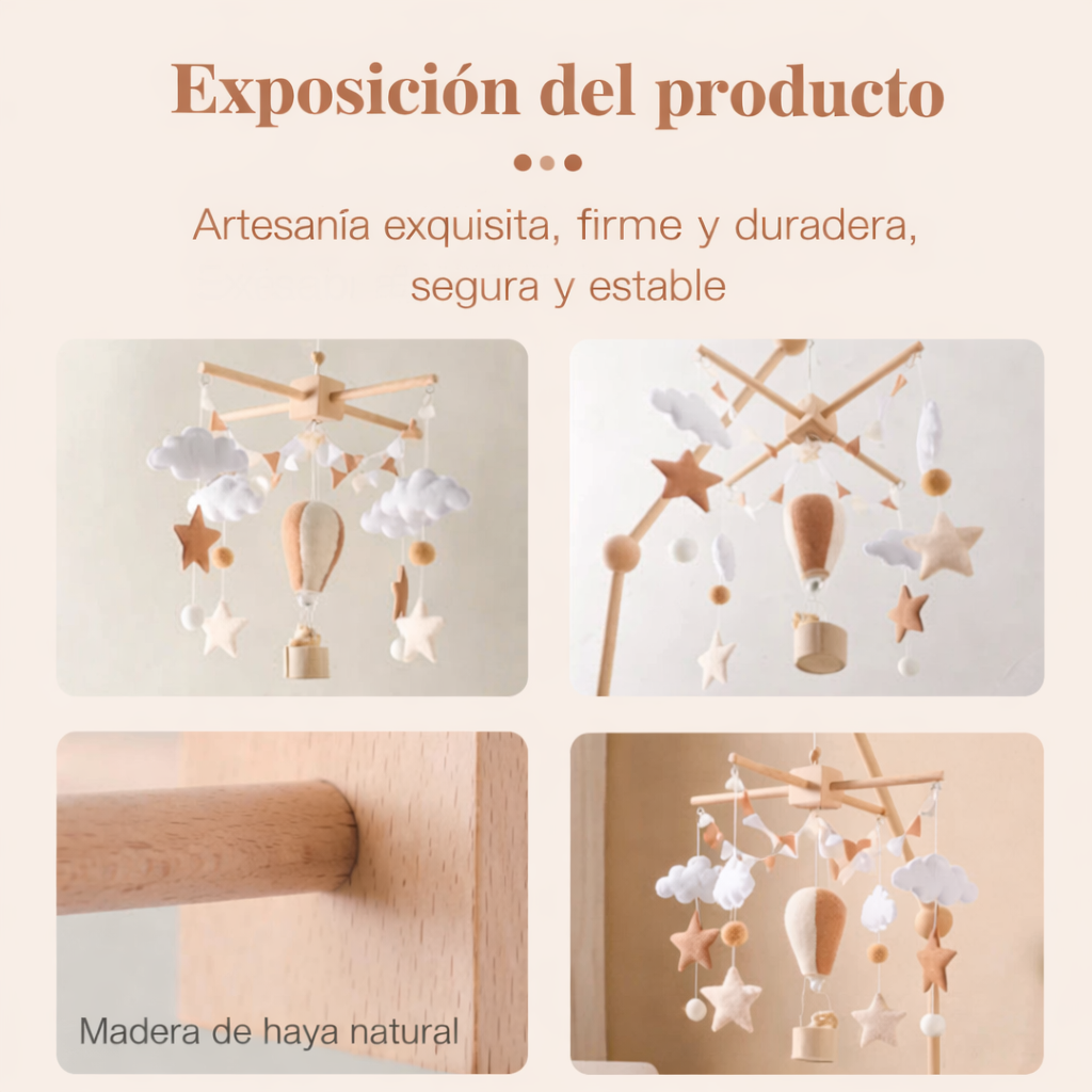 Móvil Sensorial ·Estrellas y Figuras·