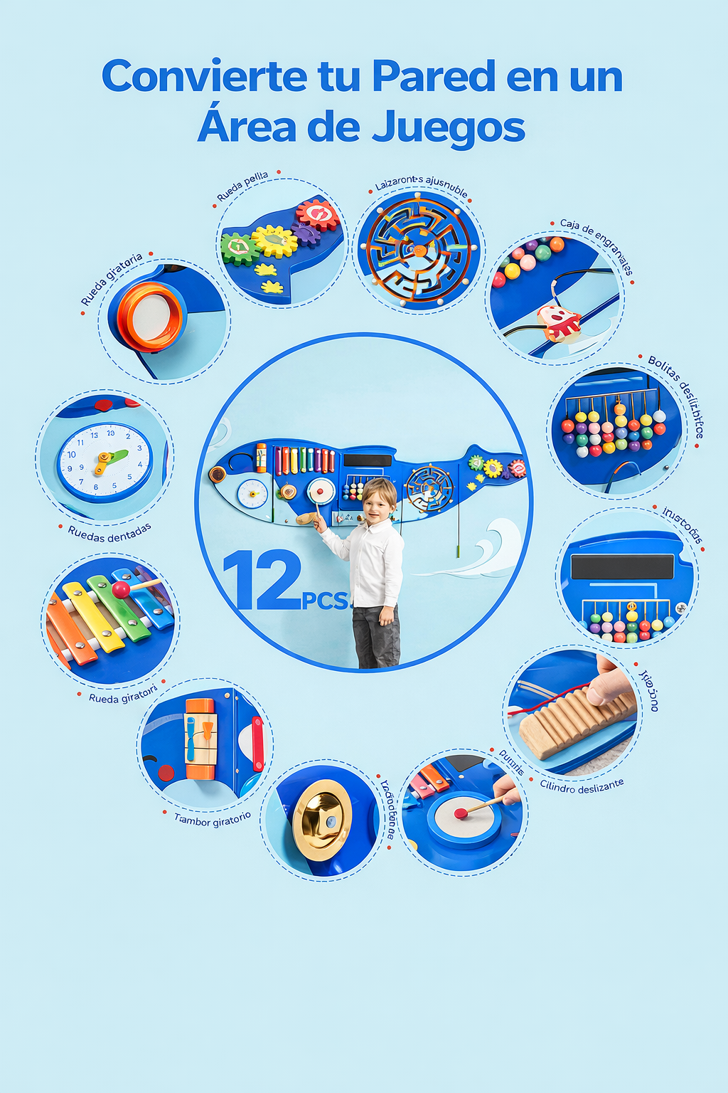 Panel de Pared Sensorial