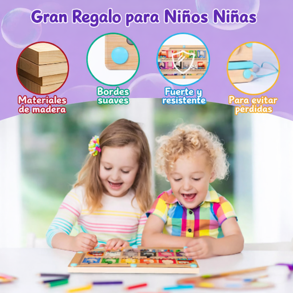 Tablero Tren Magnético ·Colores·