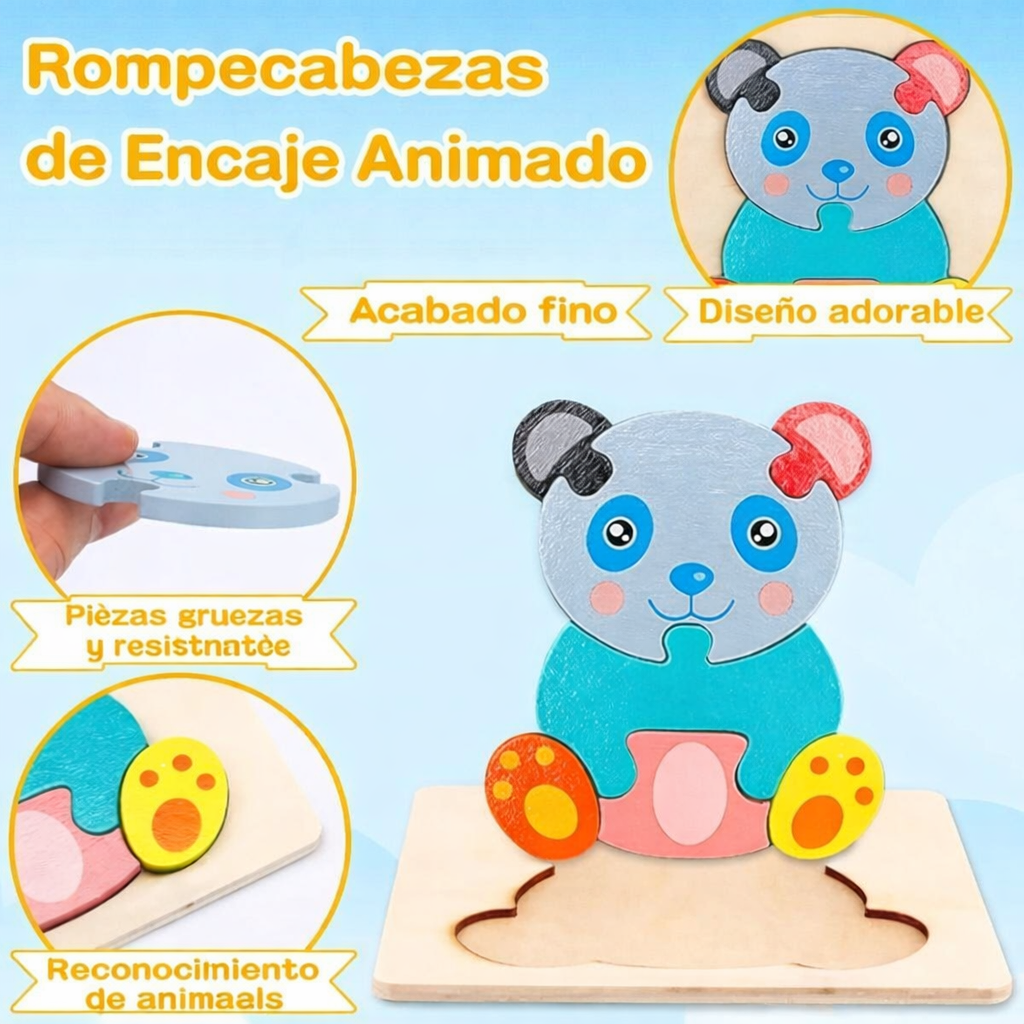 Rompecabezas de Madera ·Animales·