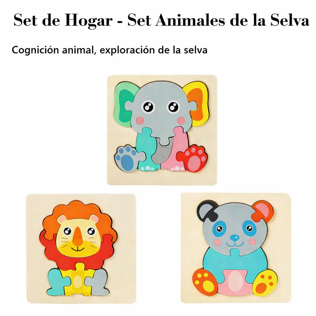 Rompecabezas de Madera ·Animales·