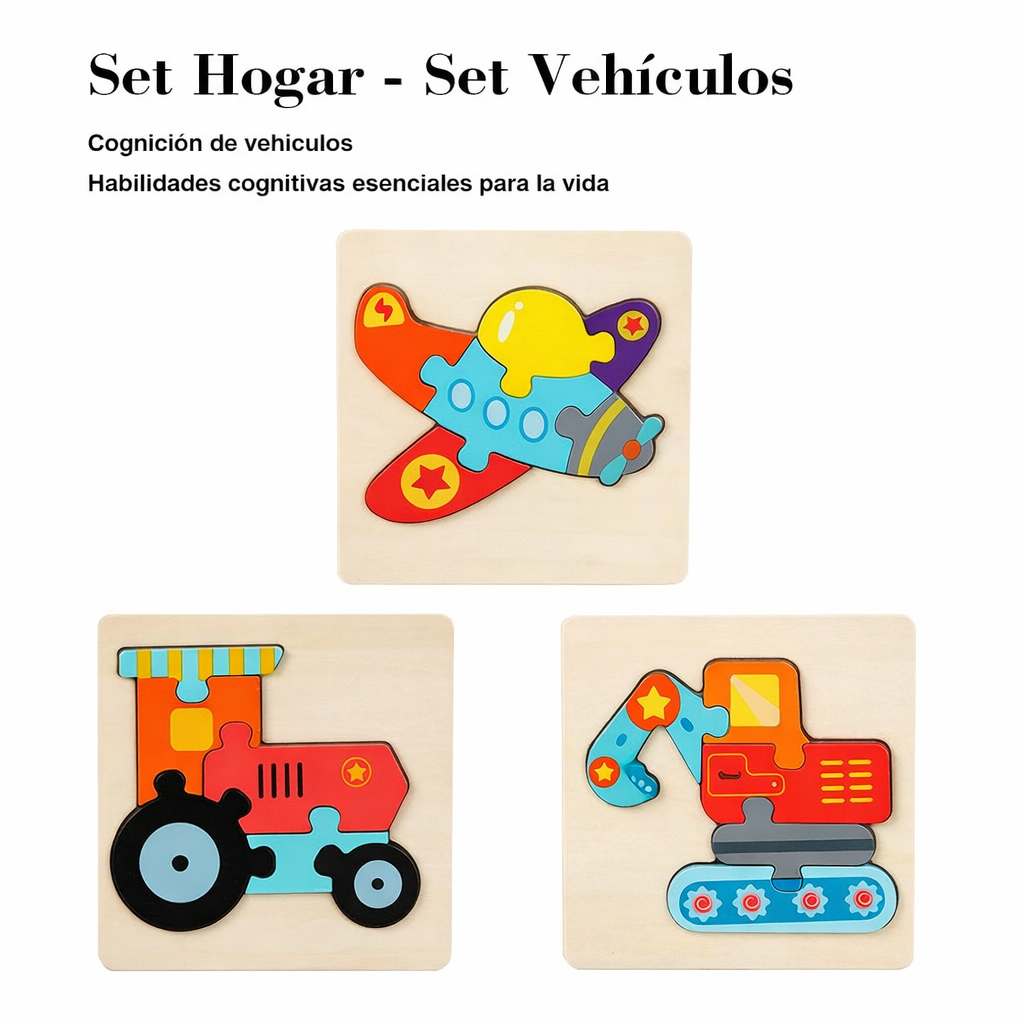 Rompecabezas de Madera ·Animales·