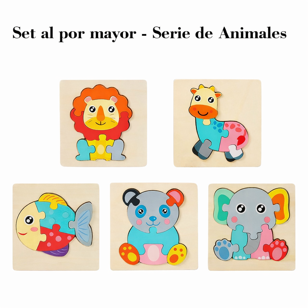 Rompecabezas de Madera ·Animales·