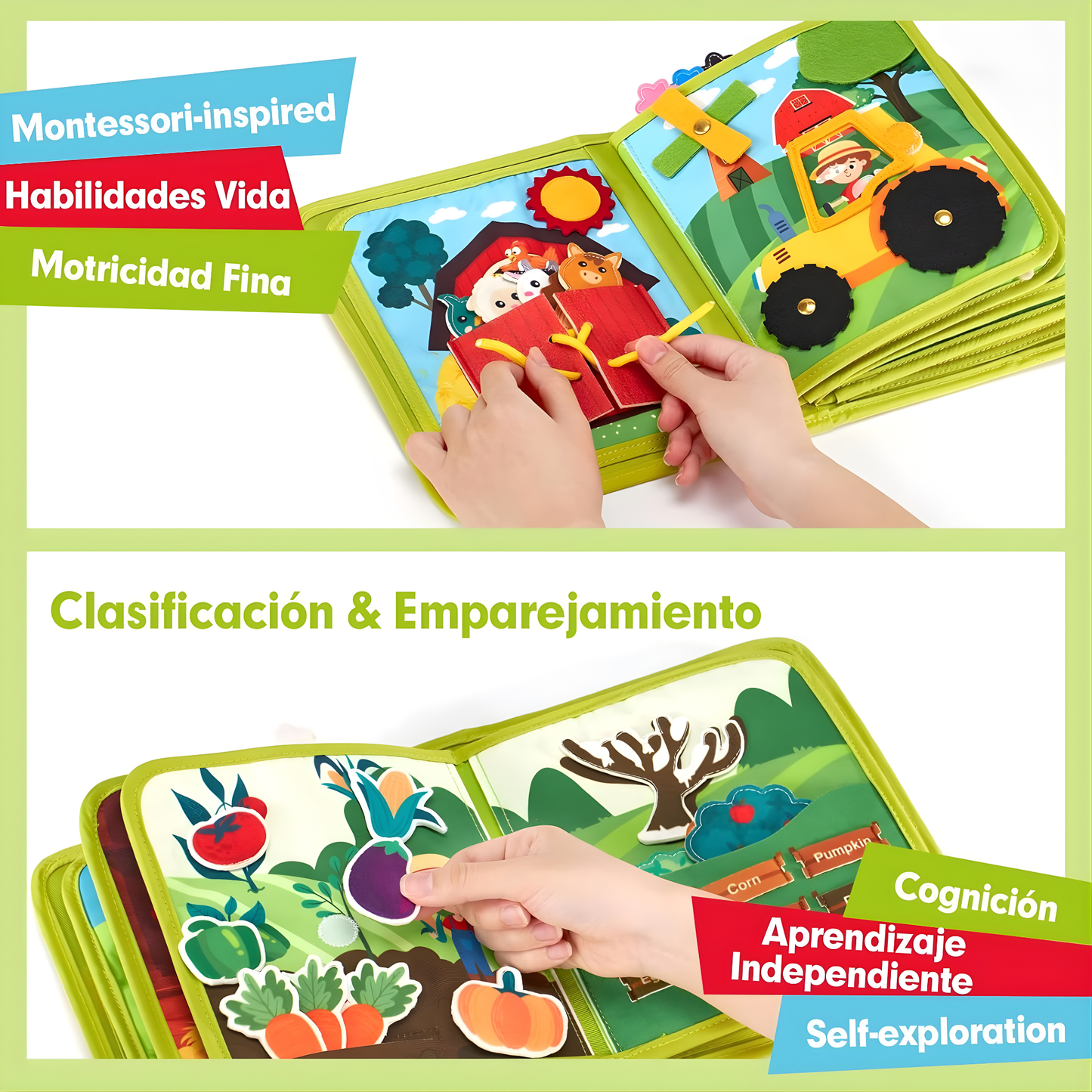 Libro de Velcro ·Granja·