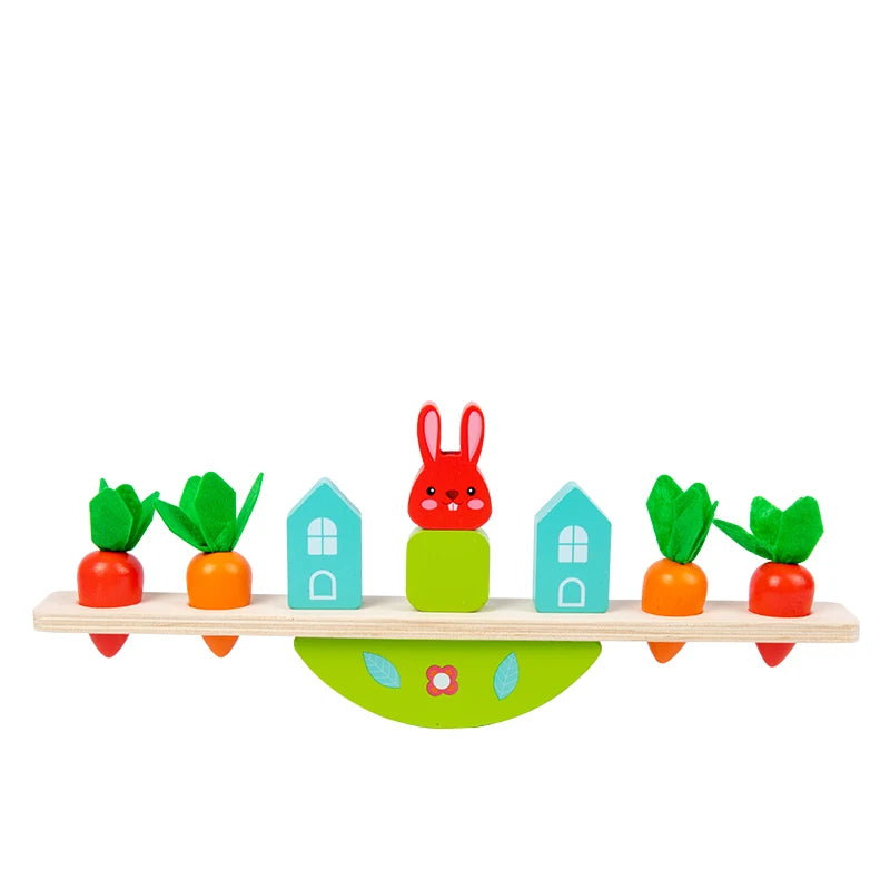 Juego de Equilibrio de Madera ·Animales y Verduras·