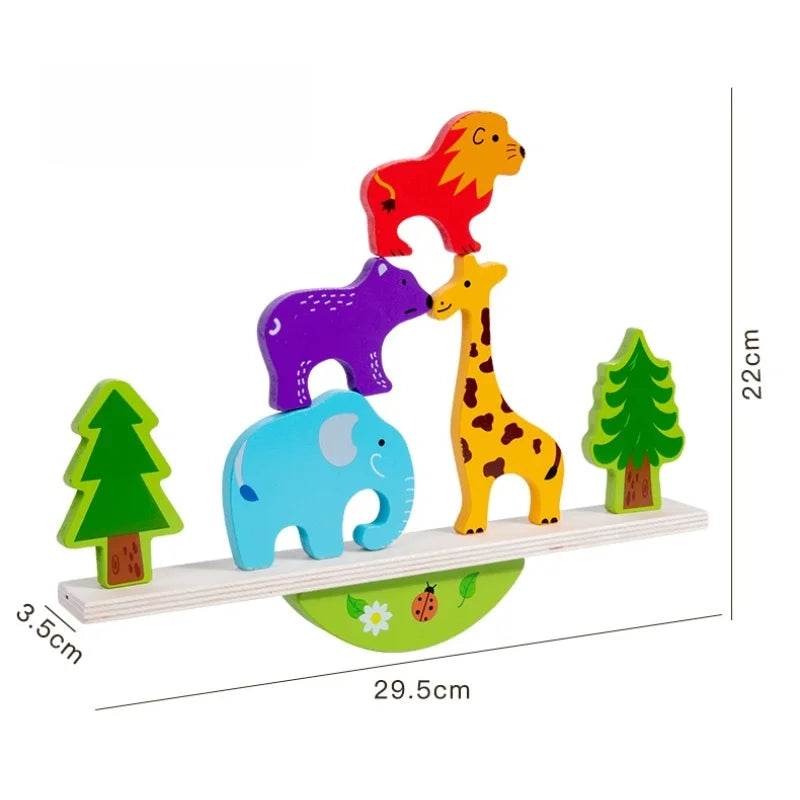Juego de Equilibrio de Madera ·Animales y Verduras·