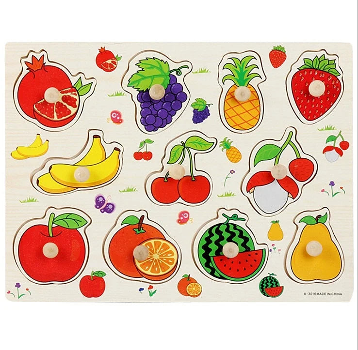 Puzle de Encastre ·Abecedario, Números y Animales·