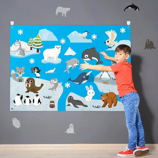 Mural Educativo Infantil ·Animales·
