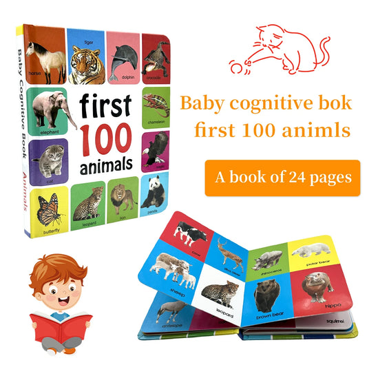 Libros Educativos en Inglés “My First 100 Animals”