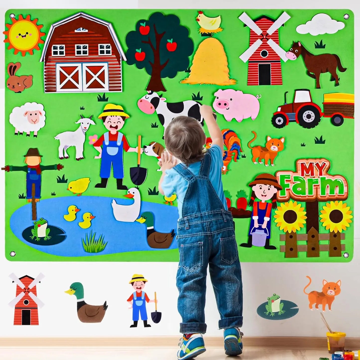 Mural Educativo Infantil ·Animales·