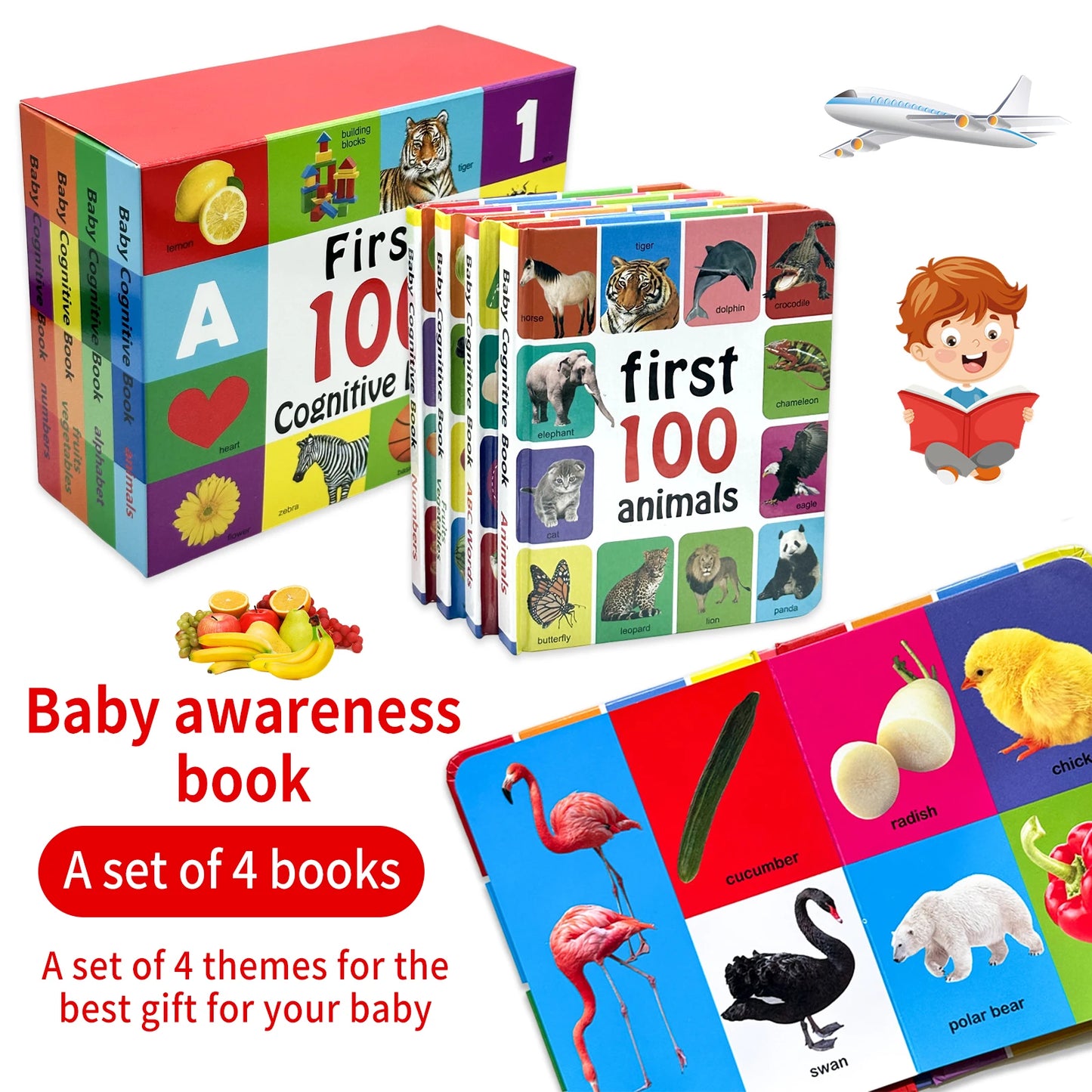 Libros Educativos en Inglés “My First 100 Animals”
